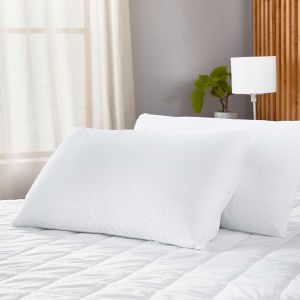 Pack 2 fundas de almohada 90x40 pikolin home rizo impermeable