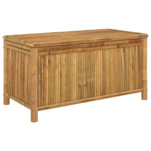 vidaXL caja de almacenaje de jardín bambú 110x52x55 cm