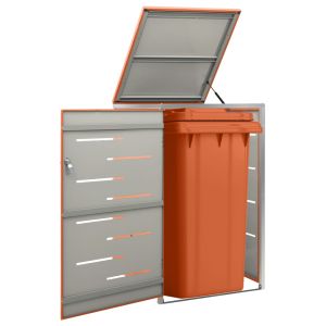 Cobertizo para un contenedor basura acero 69x77,5x112,5 cm es4531