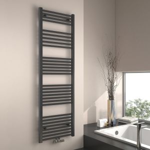 Emke radiador toallero agua caliente antracita 160x50cm 654w