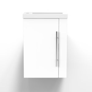 Mueble de baño con lavabo, blanco, 44 x 23 x 60 cm