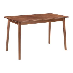 Mesa de comedor klijori rectangular 140x70x74 cm - efecto nogal [en.casa]
