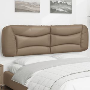 Cabecero de cama acolchado cuero sintético capuchino 180 cm eso3449