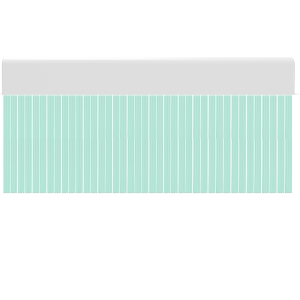 Cortina para puertas de PVC wave verde translucido / 120 x 220