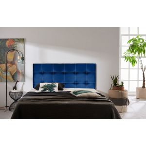 Cabecero iris polipiel azul 190