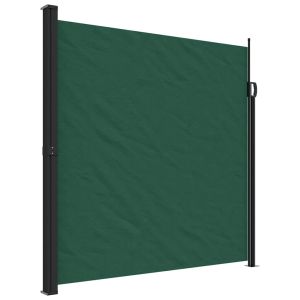 vidaXL toldo lateral retráctil verde oscuro 200x500 cm