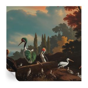 Murales autoadhesivos pájaros pintorescos 250x250 tulup