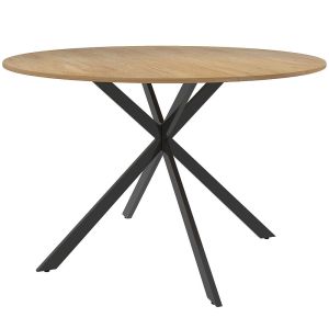 Mesa de comedor 120x120x75 cm color marrón Homcom
