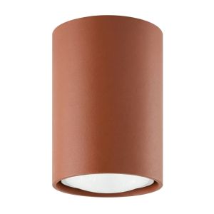 Plafones lagos 1 ocre rojo acero 6x10x6cm