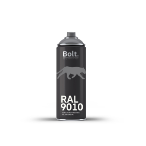 Spray bolt premium acrilico brillante ral 400 ml (ral 9010 blanco puro)