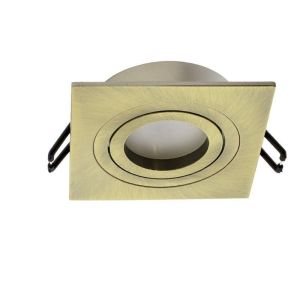 Aro empotrable encuadrado basculante "helium" gu10 (230v) ip20 fabricado en