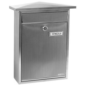 Arregui home e5717 buzón exterior de inox de fondo estrecho, antilluvia