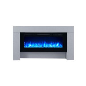 Chimenea eléctrica BALDERIA Zeus - de pie, 2000 W - aspecto hormigón