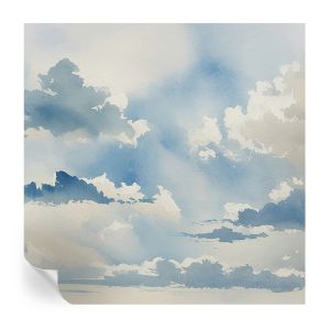 Papel pintado autoadhesivo nubes celestiales 250x250 tulup