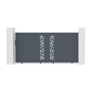 Puerta corredera sunny 300x140 cm + postes elda + tanker c600