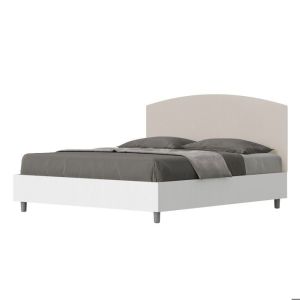 Cama doble 160x200 cm - cabecero con funda