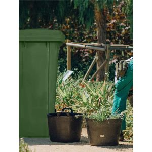 Contenedor de basura reciclables de colo | 360 l - verde