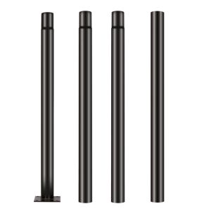 Poste vertical 4m en tramos de 1m con base farola solar ufo exterior