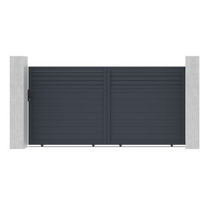 Pack puerta corredera 3,5m carpatia a.180cm + puerta a.180cm