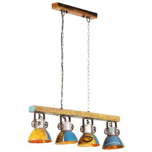 vidaXL lámpara de techo industrial multicolor 25 w E27 111 cm