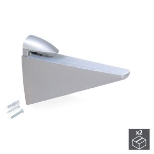 Soporte para estante de madera/cristal