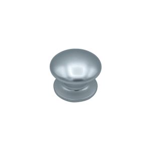 Pomo fijo para puerta, d: 80 mm, en aluminio, color plata