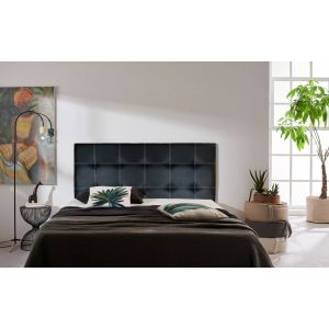 Cabecero iris polipiel negro 115
