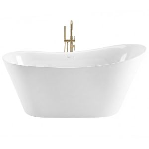 Rea bañera acrílica exenta lusso slim 170 tapa negra, 170x74x71,5 cm