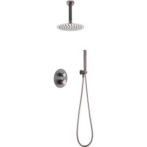 Imex - columna ducha empotrada termostática gris serie top
