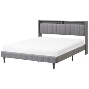Cama doble LED gris oscuro beaulieu