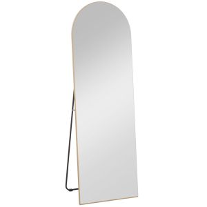 Espejo cuerpo entero 50x3.6x150 cm mdf, vidrio color amarillo Homcom