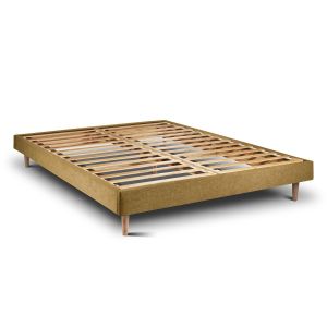 Somier de láminas 150x200 cm - tejido lienzo mate - kit de montaje - amaril
