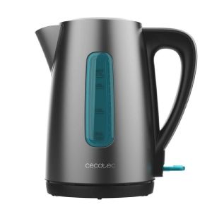 Cecotec hervidor de agua eléctrico de 1,7l thermosense 210 steel. 2200w