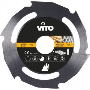 Disco multimaterial madera y PVC 230mm para amoladora - 8000 rpm-bore 22,5m