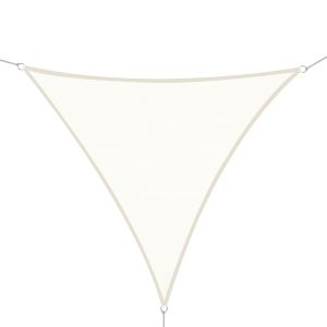 Toldo vela triangular poliéster color beige 600x600x600 cm outsunny