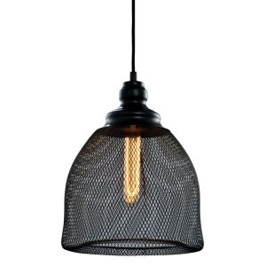 Lámpara de techo colgante cage 5   azabak - 60 w - negro - metal