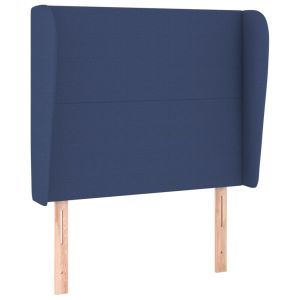 vidaXL cabecero con orejas de tela azul 103x23x118/128 cm