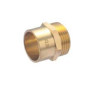 Conector de latón para soldar ø28 - macho roscado 1 1/4