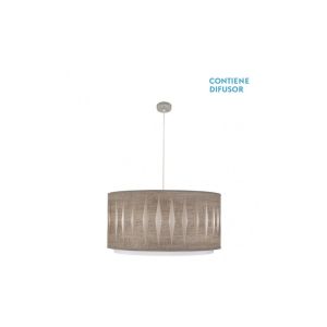 CoLGante alexandra 3xE27 cromo/madera negra regx60x60 cm