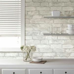Arquiservi - Revestimiento pared PVC, efecto Ladrillo (2,65m2)