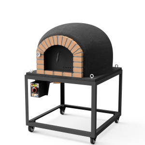 Horno de leña exterior de obra modelo stromboli negro - 100x100x157cm