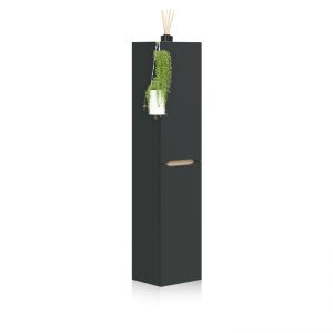 Columna de baño suspendida de 1 puerta 135x31 cm opera antracita - roble