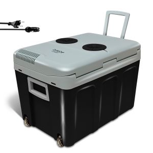 Nevera portátil eléctrica de viaje, coche, ca briebe cf1155blk negro 58 w