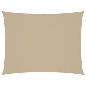 Toldo de vela rectangular tela oxford beige 2,5x3,5 m