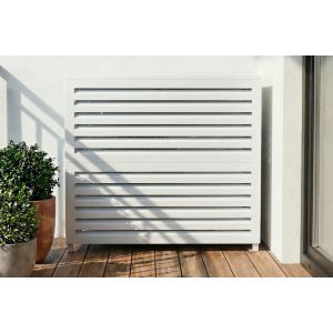 Cubierta aire acondicionado aluminio blanco aneto 97x114x57 cm