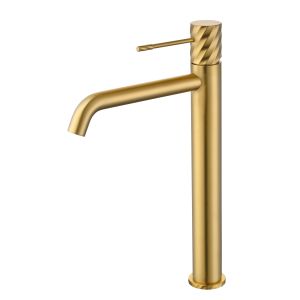 Monomando lavabo alto bless oro cepillado [ imex® ]