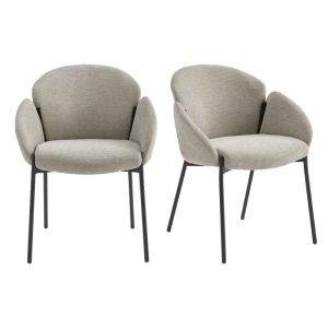 Candice-silla de tela luxury grège (x2)
