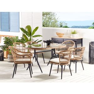 Conjunto de comedor natural aliano ii