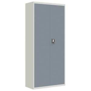 vidaXL armario archivador acero gris claro y gris oscuro 90x40x200 cm