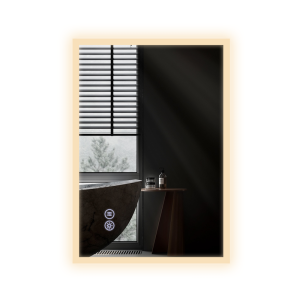 Nettlife espejo de baño LED plateado 80x60